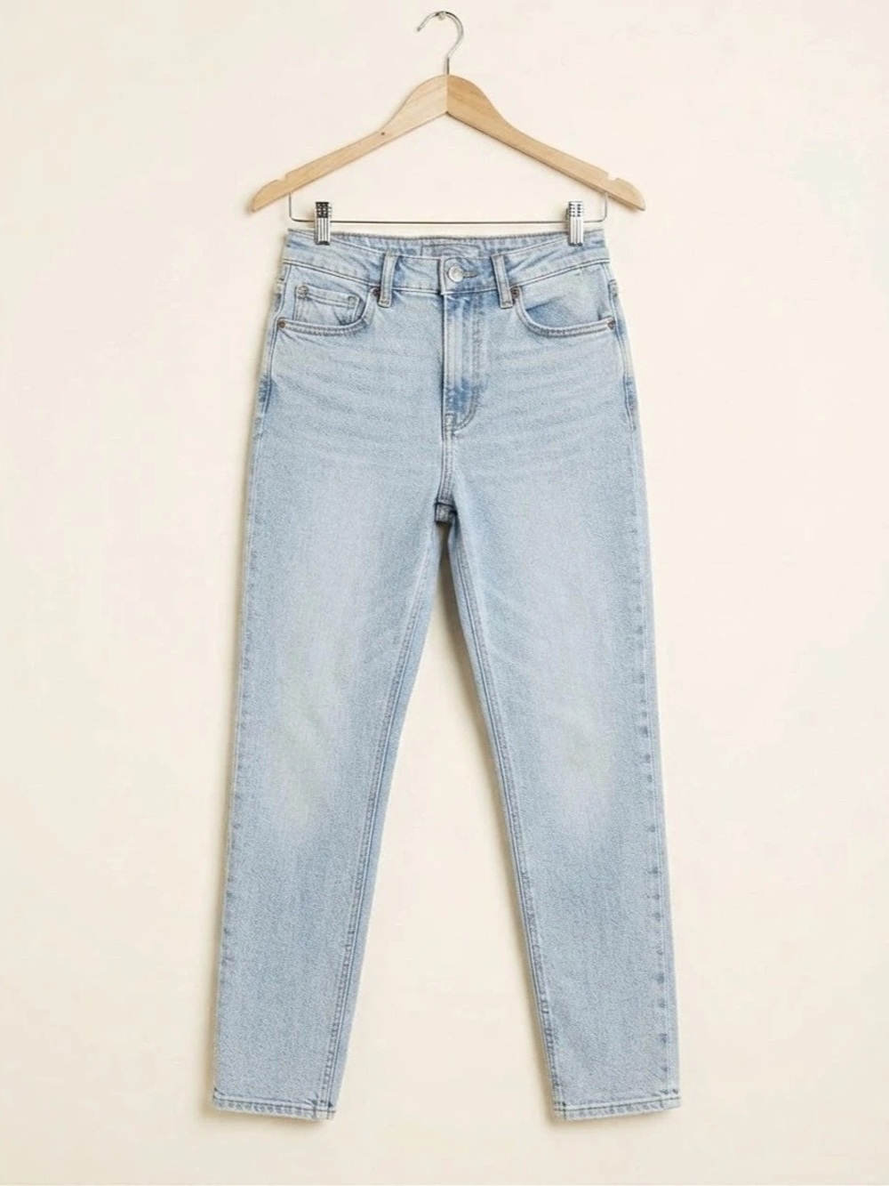 American Eagle Nea High-Waisted Jegging Straight Leg Jeans Blue